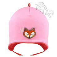 RDX dětská bavlněná čepice 0207 růžová