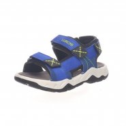 Lurchi dětské sandály 74L8193004 Odono cobalt lime