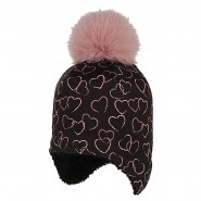 RDX dětská zimní čepice 4038 růžová