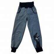 RDX softshellové kalhoty zimní - šedé dino