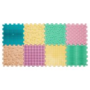 Ortek masážní ortopedická podložka Puzzle Mix Pastel 8 prvků