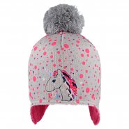 RDX dětská zimní čepice 3958 šedá