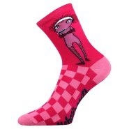 Boma dětské ponožky bavlněné holka Lichožrouti růžové