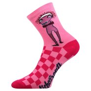 Boma dětské ponožky bavlněné holka Lichožrouti růžové