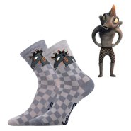 Dětské ponožky bavlněné kluk Lichožrouti šedé