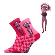 Dětské ponožky bavlněné holka Lichožrouti růžové