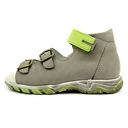Boots4U dětské sandály T213 šedá-pistácie