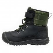 Keen dětské zimní boty Kanibou WP black/bronz green