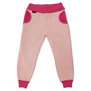 Dan-de-lion softshellové kalhoty - sv. růžové magické s růžovými kapsami