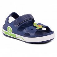Coqui dětské boty do vody 8861-407-2132-01 navy/white green+amulet Yogi