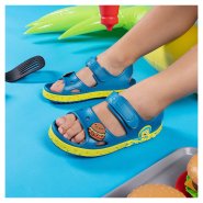 Coqui dětské boty do vody Yogi 8862-651-4753 Ocean Blue/Sb. Yellow  Sb Spongebob+Amulet