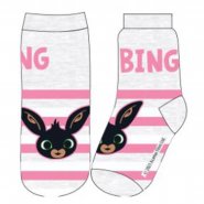 Disney dětské licenční ponožky Bing šedá proužek