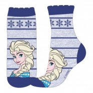 Disney dětské licenční ponožky Frozen Elsa modrá pruhy