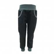 Dan-de-lion softshellové kalhoty letní - černé s šedou