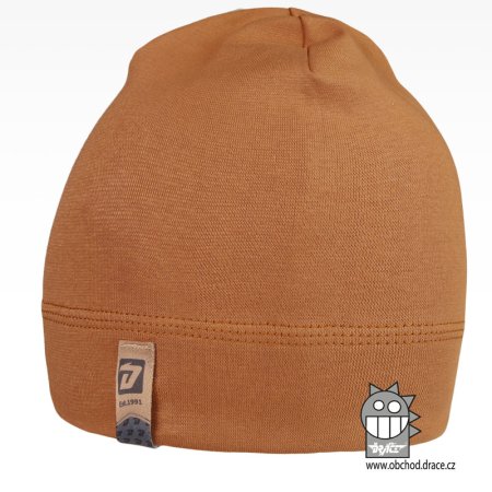 Dráče dětská bavlněná čepice Alan 14 - velbloudí hnědá