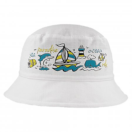 RDX dětská letní čepice 7697 bílá