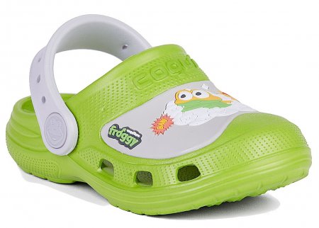 Coqui dětské boty do vody 9382 party green/khaki grey Hero  Maxi