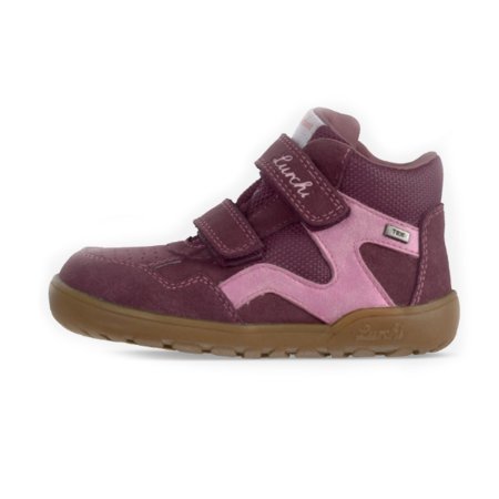 Lurchi celoroční dětská obuv 84L0013014 bordo Jarven Barefoot-Tex