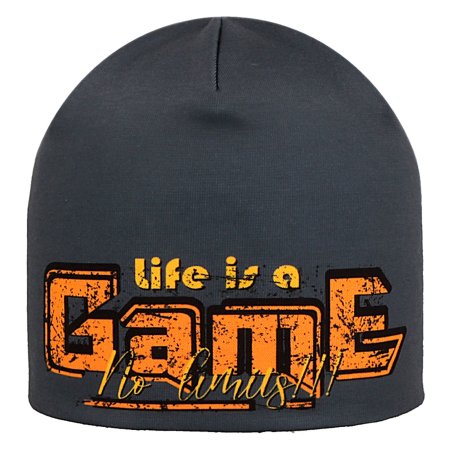 RDX dětská bavlněná čepice 0634 šedá