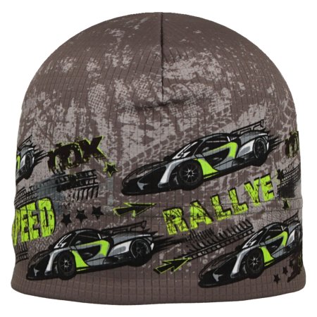 RDX dětská funkční čepice F1647 zelená auta