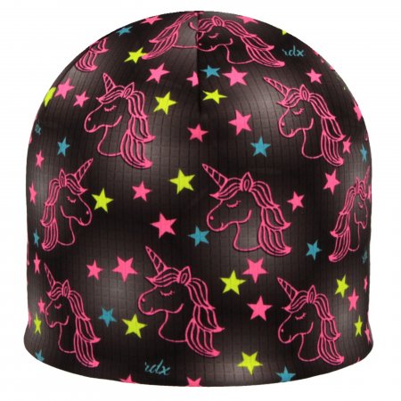 RDX dětská funkční čepice FZ849P černá/fuchsiová