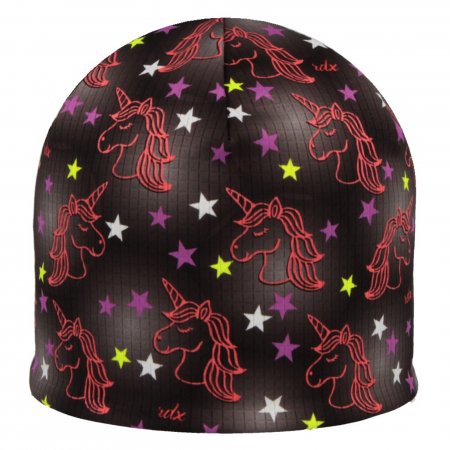 RDX dětská funkční čepice FZ849P černá/losos