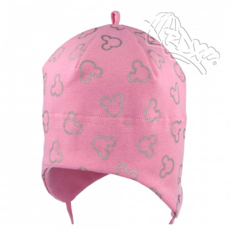 RDX dětská bavlněná čepice 0297 růžová