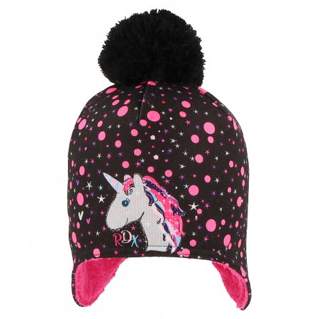 RDX dětská zimní čepice 3958 černá