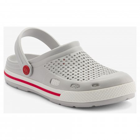 Coqui dětské boty do vody 6413 khaki grey/white Lindo