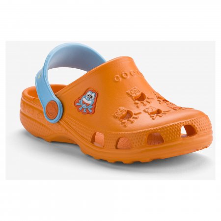 Coqui dětské boty do vody 8701 orange/blue Little Frog