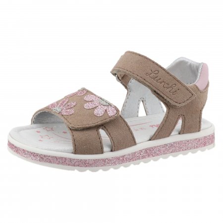 Lurchi dětské sandály 95L0043006 Candy beige