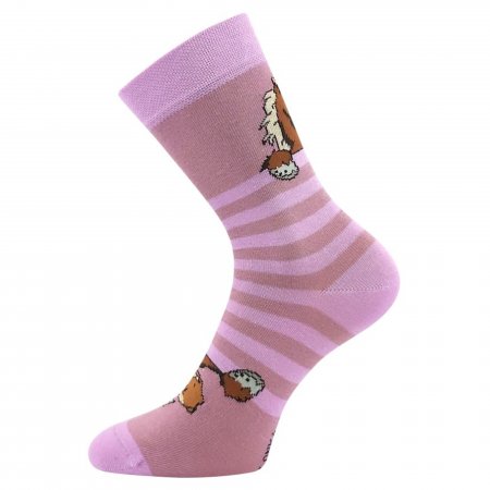 Voxx dětské ponožky bavlněné holka Horsik fialová