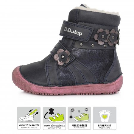 D.D.Step dětské zimní boty W063-580M