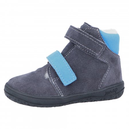 Jonap dětské barefoot zimní boty B4SV šedomodrá