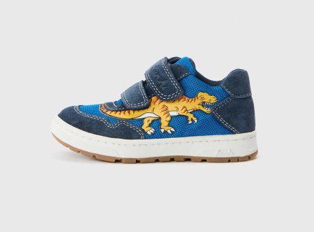 Lurchi celoroční dětská obuv 95L1023002 Draco navy-yellow