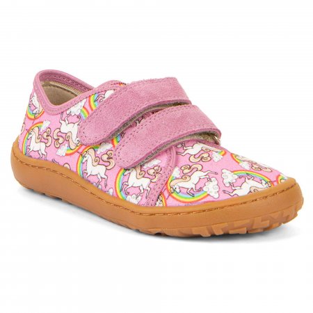 Froddo dětské barefoot tenisky G1700422-5 White/pink