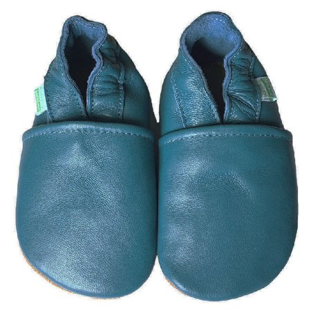 Hopi Hop capáčky kožené Barefoot petrolejové