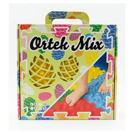 Ortek masážní ortopedická podložka Puzzle Mix 8 modulů