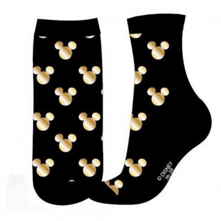 Disney dětské licenční ponožky Mickey černo-zlatá
