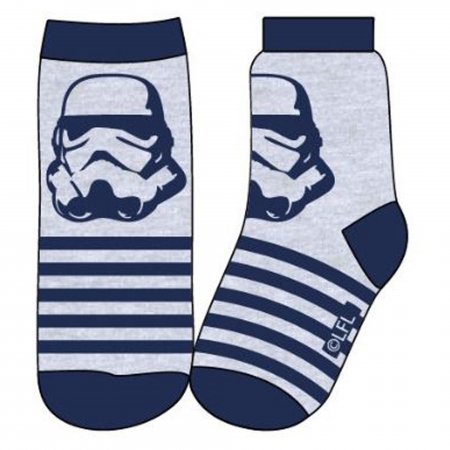 Disney dětské licenční ponožky Star Wars šedá-navy