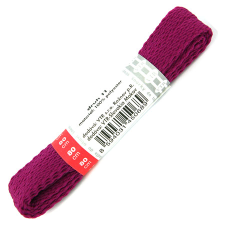 VTR tkaničky polyesterové ploché fialové