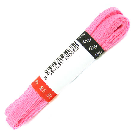 VTR tkaničky polyesterové ploché růžové