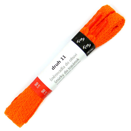 VTR tkaničky polyesterové ploché oranžové